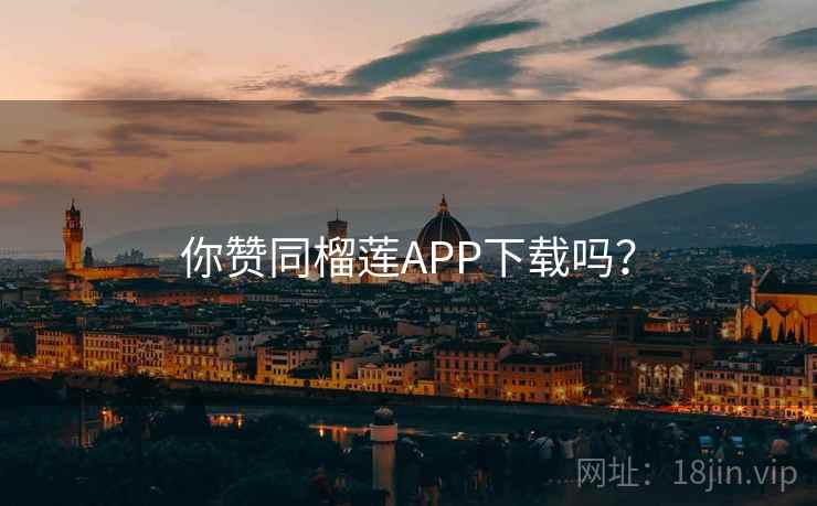 你赞同榴莲APP下载吗？
