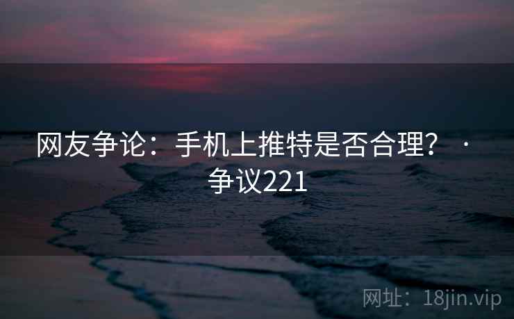 网友争论：手机上推特是否合理？ · 争议221
